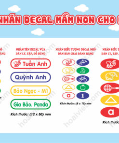Nhãn Tên Decal
