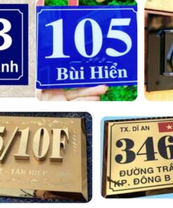 Một số mẫu bảng số nhà đẹp mắt, hiện đại