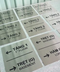 Liên hệ để nhận báo giá, tư vấn miễn phí khi cần bảng số phòng, phòng chức năng cho chung cư, khách sạn