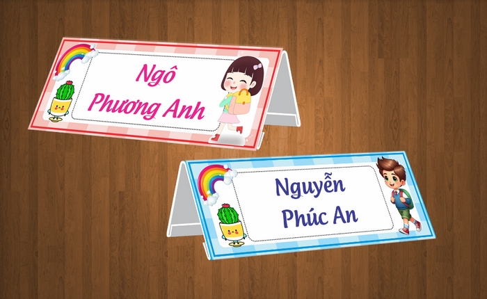 In bảng tên chữ A chuyên nghiệp, sang trọng, giá tốt 16 In bảng tên chữ A sử dụng cho học sinh tiểu học