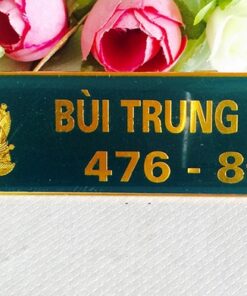 Mẫu mã in bảng tên công an gắn đồng phục công vụ của cán bộ, chiến sĩ