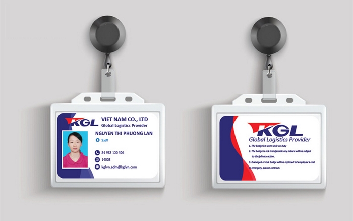 In bảng tên công nhân rẻ, bền cho nhà máy, xưởng sản xuất 1 bảng tên công nhân