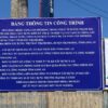 bảng tên công trình