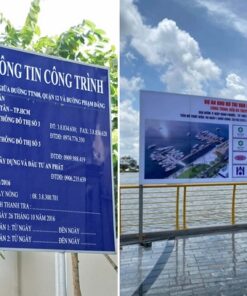 Cần in bảng tên công trình, hãy liên hệ ngay với Quảng Cáo Hoài Việt để nhận báo giá, tư vấn phương án phù hợp