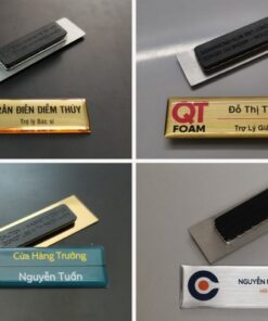 Quảng Cáo Hoài Việt cung cấp sản phẩm in bảng tên công ty, mang đến giải pháp nhận diện chuyên nghiệp