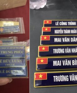Giá in bảng tên dân quân tự vệ phụ thuộc nhiều vào chất liệu, số lượng đặt in