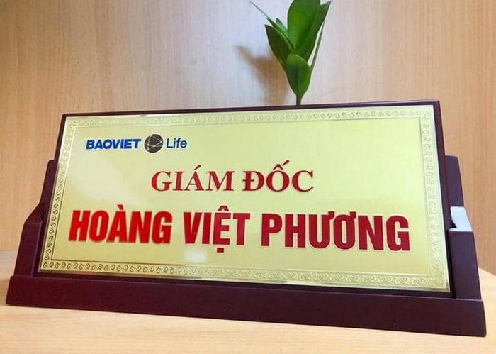 In bảng tên giám đốc - Giải pháp nâng tầm hình ảnh lãnh đạo 14 Mẫu in bảng tên giám đốc trên chất liệu kim loại và gỗ sang trọng