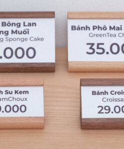 Chi phí in bảng tên món ăn dao động tùy thuộc chất liệu, số lượng