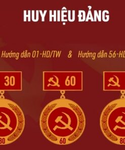 Huy hiệu Đảng là biểu tượng được gắn lên áo ngực trái của đảng viên trong các dịp lễ, sinh hoạt Đảng