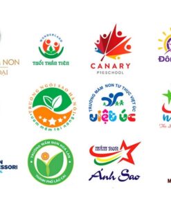 Một số mẫu thiết kế logo trường mầm non đẹp mắt, sáng tạo