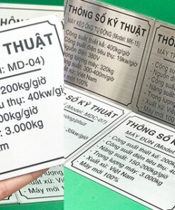 Tem inox có tuổi thọ, tính thẩm mỹ, giá trị sử dụng lâu dài hơn tem giấy, tem decal hay tem nhựa thông thường